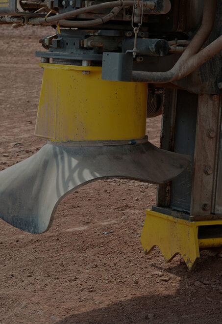 drill in a quarry mine. mining industry.